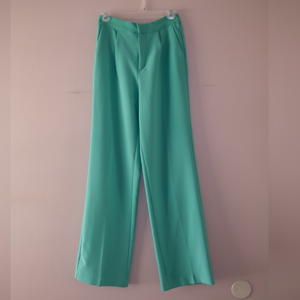 Mode Green Slack Dress Pant
